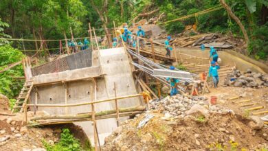 Photo of Avanza construcción de puente peatonal en Santa Cruz Loma, Santiago Nonualco