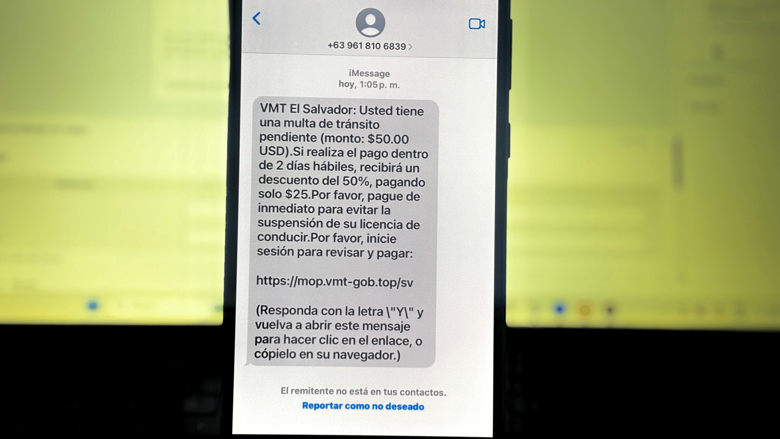Alertan sobre mensajes falsos relacionados a multas de tránsito - UNIVONews